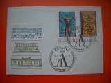 HOPCT PLIC S NR 577 EXPOZITIA FILATELICA INTERARTES 1972 BERLIN GERMANIA -