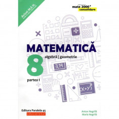 Matematica. Algebra, geometrie. Clasa a VIII-a. Consolidare. Partea I. Editia 2019 - 2020, autor Anton Negrila foto