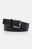 HUGO curea de piele femei, culoarea albastru marin, 50529593