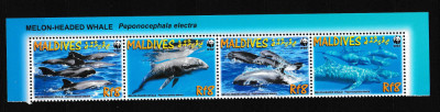 Maldives - Fauna WWF - BALENE - MNH foto