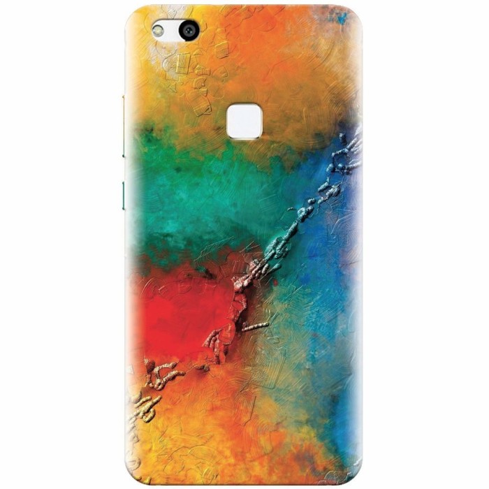 Husa silicon pentru Huawei P10 Lite, Colorful Wall Paint Texture Husa silicon pentru Huawei P10 Lite, Colorful Wall Paint Texture