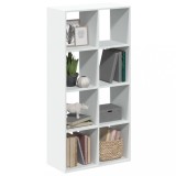 vidaXL Bibliotecă/separator cameră alb 69,5x29x137,5 cm lemn prelucrat