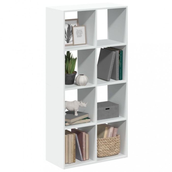 vidaXL Bibliotecă/separator cameră alb 69,5x29x137,5 cm lemn prelucrat
