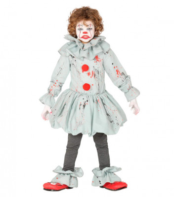 Costum de Clovn Ucigas Fiestas Guirca pentru copii 10 12 ani, 140 158 cm - OUTLET foto