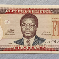 Liberia - 50 Dollars / Dolari (2009) President Samuel K. Doe