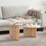 vidaXL Set de măsuțe de cafea 2 pcs natural 49 x 49 x 28 cm