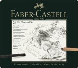 Set Pitt Monochrome Carbune 24 Buc Faber-Castell, Faber Castell