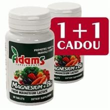 Magneziu + B6 Adams Vision 30cpr 1+1gratis Cod: adam00623 foto