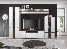 Living Dona 2 Alb+Frasin Shimo 297x45x208 cm