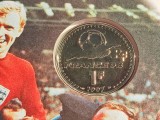 464. Moneda Franta 1 franc 1997 (1998 World Cup Soccer Games) (argint 0.900), Europa