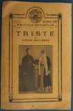 STEFAN BAZILESCU (1864-1953): TRISTE (BIBLIOTECA BAZILESTILOR No. 1 / OCTOMBRIE 1914) [LIBRARIA SI TIPOGRAFIA SACHE PAVLOVICI, CRAIOVA]