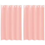 Cumpara ieftin Perdele Voile cu Oelii 2 buc Roz 140x175 cm