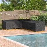 vidaXL Husă pentru mobilă Negru 330 x 255 x 80 cm Material Oxford 210D 4105696