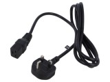 Cablu 3x1,5mm2 BS 1363 IEC C19 mamă PVC 1,8m negru POS