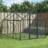 VidaXL Volieră de păsări, antracit, 1,79x3x1,85 m, aluminiu 3155802