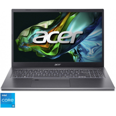 Laptop Acer 15.6&amp;amp;#039;&amp;amp;#039; Aspire 5 A515-58M, FHD IPS, Procesor Intel&amp;reg; Core&amp;trade; i5-1335U (12M Cache, up to 4.60 GHz), 16GB DDR5, 512GB SSD, Intel Iris foto