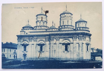 Bisierca (Biserica) Golia - Jasi Iasi - 1925 printata, circulata Cernauti Praga foto