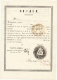 Moldova anii 1840 document foarte rar - formular de pasaport emis sub domnitorul Gheorghe Sutzu