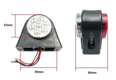 2 x 14 LED 12V 24V Lampa Gabarit Pentru Camioane Remorca foto