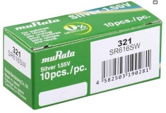 Pachet 10 baterii pentru ceas - Murata SR616SW - 321