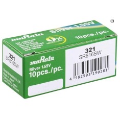 Pachet 10 baterii pentru ceas - Murata SR616SW - 321