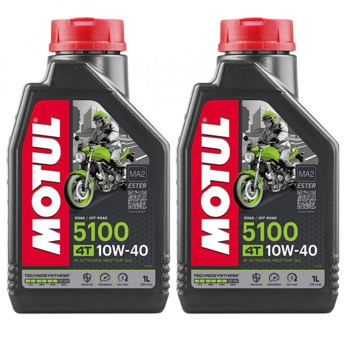 Pachet 2 litri Ulei motor Motul 4T 5100 MA2 10W40