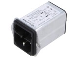 Conector Alimentare AC SCHURTER C14 6A 250VAC Cod 4301.7004