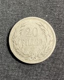 Moneda 20 filler 1893 Ungaria, Europa