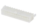 Conector MOLEX Mini-Fit Jr, 24 pini, cablu-placă, 9A, soclu tată