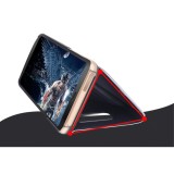 Husa Samsung Galaxy S8 Plus - Flip Mirror tip Carte, Capac translucid, Neagra, Universal