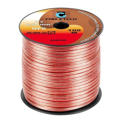 Cablu pentru difuzor, material OFC, 2 x 0.5 mm2, 100m, L101913 foto