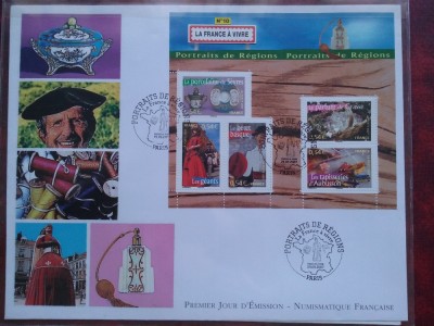 2007-Franta-Regiuni nr.10-II-F.D.C.-MNH foto