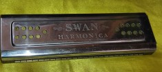 muzicuta impecabila SWAN HARMONICA 24 gauri lungime 18 cm . latime 6 cm. -
