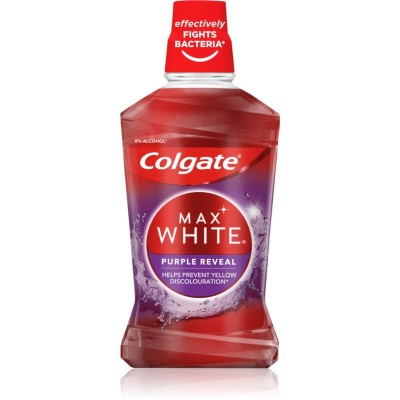 Colgate Max White Purple Reveal apa de gura pentru albire 500 ml foto