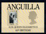 Anguilla 1986 - Regina Elisabeta II, aniversare, colita neuzata