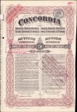 A577 Acțiune la purtător de 250 lei Concordia, interbelică