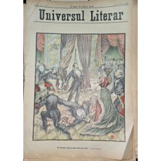 Revista Universul Literar nr.5/1898 pe coperta O drama sangeroasa intr-un bal