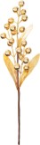 Crenguta decorativa de Craciun Skimmia aurie MagicHome, 30 cm