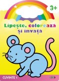 Cumpara ieftin Lipește, colorează și &icirc;nvață. Cuvinte 1. Șoricelul - Paperback brosat - *** - Prut