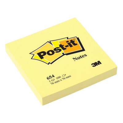 Notes adeziv Post-it&amp;amp;reg; Canary Yellow&amp;amp;trade; 76 x 76 mm foto