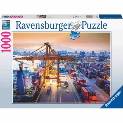 Puzzle Portul Din Hamburg, 1000 Piese foto
