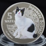 Vanuatu 5 Vatu 2015 UNC Bobtail japonez 40mm, Australia si Oceania