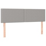 Cumpara ieftin Tablii de pat, gri deschis, 144x5x78/88 cm, textil