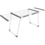 SONGMICS Uscator de rufe pliabil cu aripi extensibile,22 m spatiu de uscare pentru aproximativ 2 masini de rufe,latime reglabila 114-200 cm,capacit