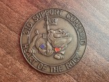 S C1 17 - Medalie / coin tematica militara - Support command - Heart of the rock
