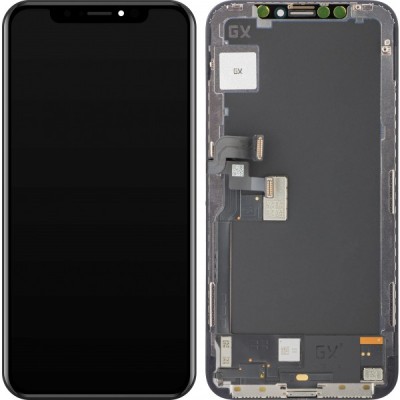 Display cu Touchscreen GX pentru Apple iPhone X, cu Rama, Versiune OLED, Negru foto
