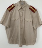 HM - Camasa militara - culoare bej 5 - cu grade de maior de infanterie - piesa de colectie