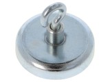 Magnet fix ferită 100N 36mm cu c&acirc;rlig ELESA GANTER