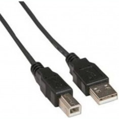 CABLU USB SPACER pt. imprimanta USB 2.0 (T) la USB 2.0 Type-B (T) 4.5m black SPC-USB-AMBM-15 foto