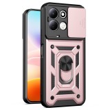 Husa Asteroid GSM CamShield Series pentru Xiaomi Redmi 17 4G/5G, Auriu Roz, Protectie Camere, Stand Inel, Compatibila Magnetic Auto